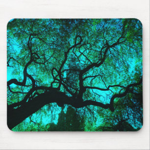 Tapis De Souris Sous l'arbre en Turquoise III
