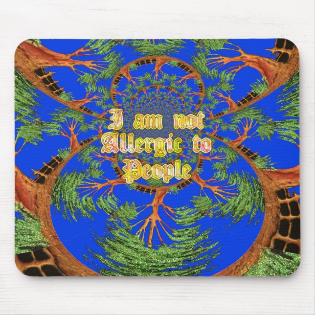 Tapis De Souris Sous le ciel bleu : La collection d'arbres Acacia (Devant)