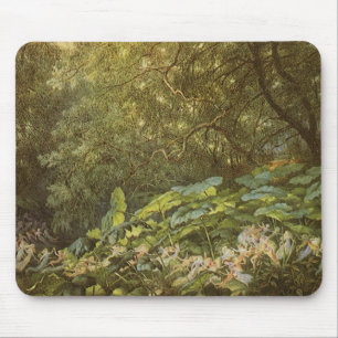 Tapis De Souris Sous les Feuilles de Dock par Richard Doyle, Fairy