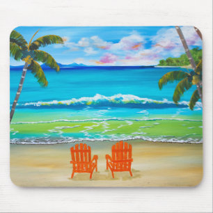 Tapis De Souris Sous les palmiers