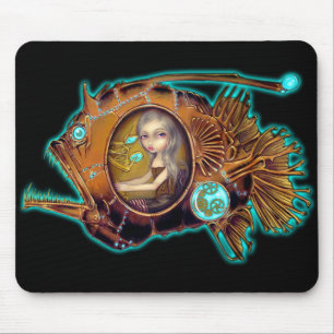 Tapis De Souris Sous-marin" Mousepad "de lotte de mer