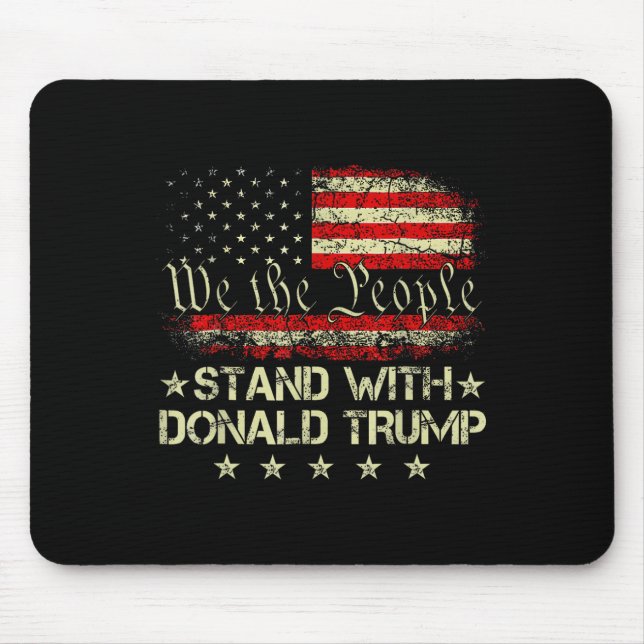 Tapis De Souris Soutenez L'Amérique Avec Donald Trump 2024 (Devant)