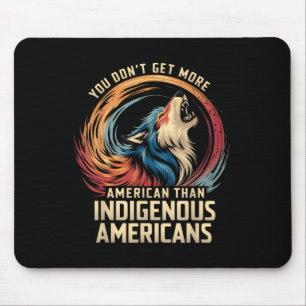 Tapis De Souris Soutenez les Amérindiens contre Trump _1