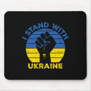 Tapis De Souris Soutenez l'Ukraine Je suis avec l'Ukraine Drapeauu