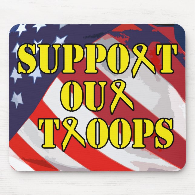 Tapis De Souris Soutenez nos troupes Mousepad (Devant)