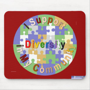 Tapis De Souris Soutenir la diversité dans mon milieu de travail M