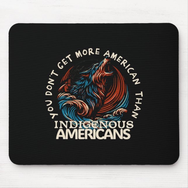 Tapis De Souris Soutenir les Amérindiens  (Devant)