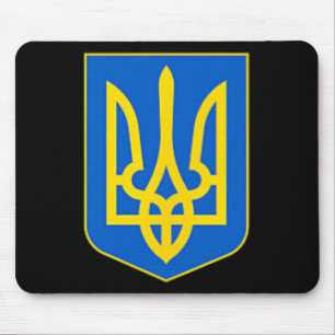 Tapis De Souris Soutenir l'Ukraine Drapeau ukrainien - Trid de l'a