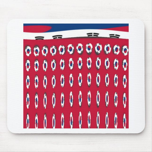 Tapis De Souris South Korea PolkaDot flag (Devant)