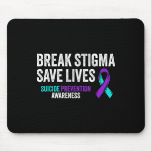 Tapis De Souris Soutien à la prévention du suicide Briser la stigm