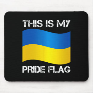 Tapis De Souris Soutien à l'Ukraine Drapeau de l'Ukraine Liberté S