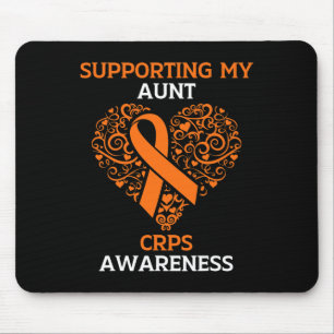 Tapis De Souris Soutien à ma tante RSD CRPS Mois de sensibilisatio
