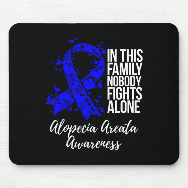 Tapis De Souris Soutien Alopecia Areata (Devant)
