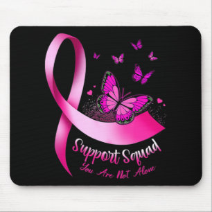 Tapis De Souris Soutien aux papillons de femme Escadron Cancer du
