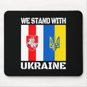 Tapis De Souris Soutien biélorusse aux Ukrainiens Nous sommes avec
