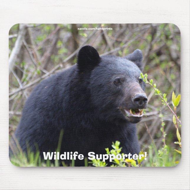 Tapis de souris soutien de la faune Ours noir (Devant)