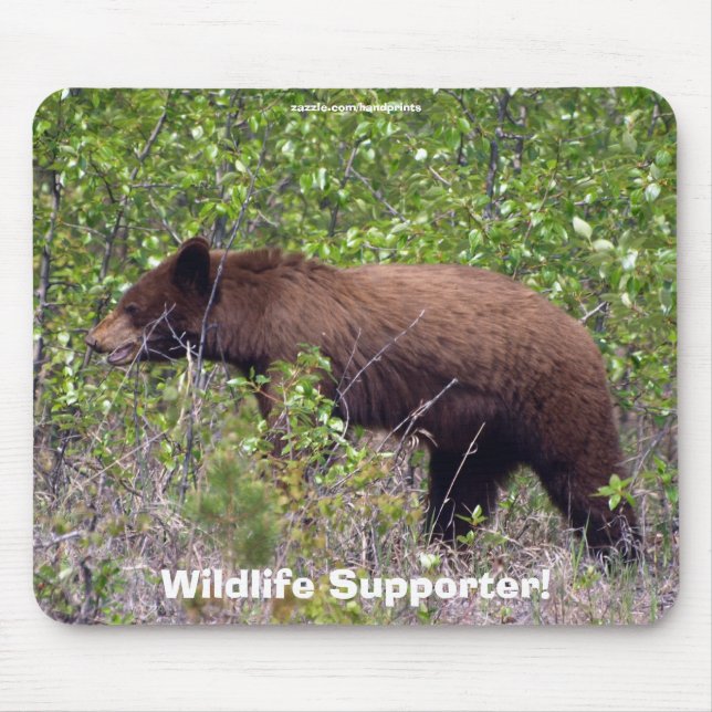Tapis de souris soutien de la faune Ours noir (Devant)