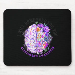 Tapis De Souris Soutien de sensibilisation à la démence d'Alzheime