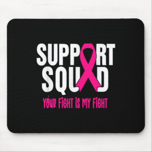 Tapis De Souris Soutien du guerrier du cancer du sein Équipe du ca