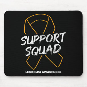 Tapis De Souris Soutien Escadron Leucémie Sensibilisation Ruban Le