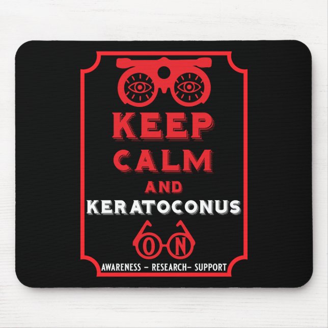 Tapis De Souris Soutien Et Sensibilisation À Keratoconus (Devant)