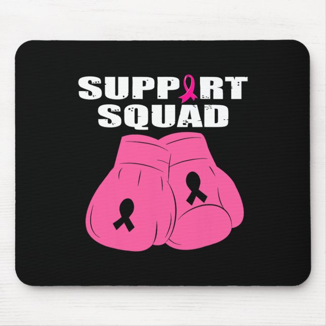 Tapis De Souris Soutien Gant de boxe de l'équipe de soutien Pink R (Devant)