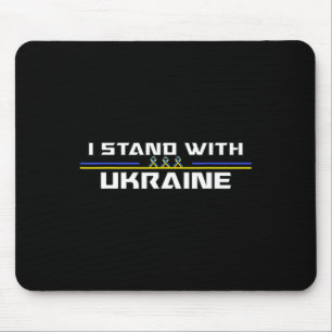 Tapis De Souris Soutien Je suis avec l'Ukraine Drapeau américain u