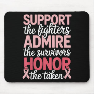 Tapis De Souris Soutien pour le cancer du sein Admirez le cancer d