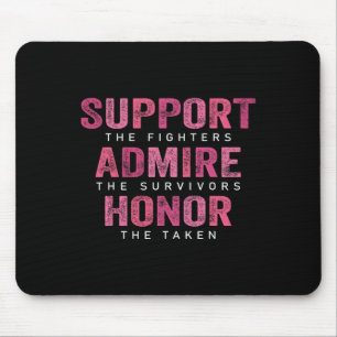 Tapis De Souris Soutien pour le cancer du sein Admirez le cancer d