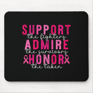 Tapis De Souris Soutien pour le cancer du sein Admirez le cancer d