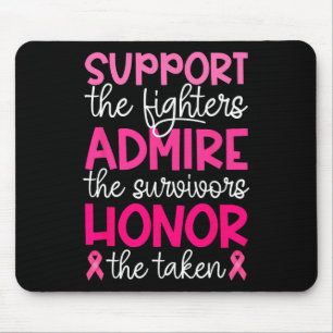 Tapis De Souris Soutien pour le cancer du sein Admirez le cancer d