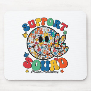 Tapis De Souris Soutien Sensibilisation sur l'autisme Smile Face B