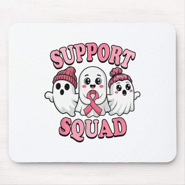 Tapis De Souris Soutien Squad Ghosts mignon Sensibilisation au can (Devant)