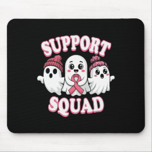 Tapis De Souris Soutien Squad Pink Ribbon Ghost Cancer du sein Awa