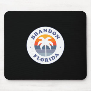 Tapis De Souris Souvenir Brandon Floride Fl Rétro Coucher de solei