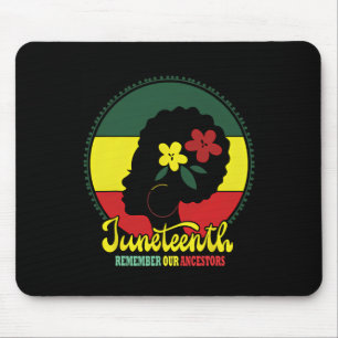 Tapis De Souris Souvenir de mes ancêtres JunetDix Célébrer Blac
