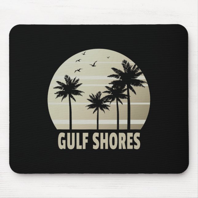 Tapis De Souris Souvenir de vacances à Gulf Shores Alama  (Devant)