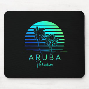 Tapis De Souris Souvenir de vacances ambiance vintage de la plage