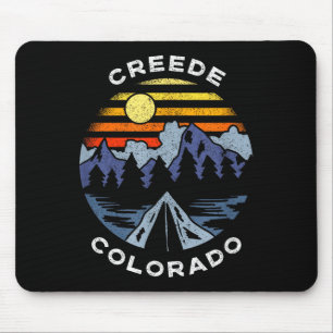 Tapis De Souris souvenir de vacances camping creede colorado monta
