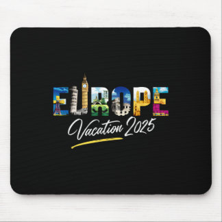 Tapis De Souris Souvenir de voyage de vacances en famille Europe 2