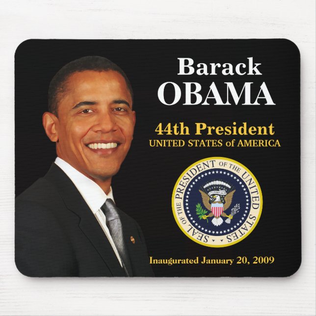 Tapis De Souris Souvenir Mousepad d'inauguration d'Obama (Devant)