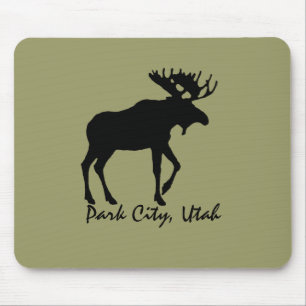 Tapis De Souris Souvenir Mousepad d'orignaux de Park City
