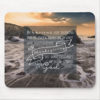 Tapis De Souris Soyez anxieux pour rien - Phil 4:6