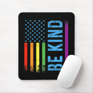 Tapis De Souris Soyez Gentil Lgbt Lgbtq Fierté Gay Arc-en-ciel