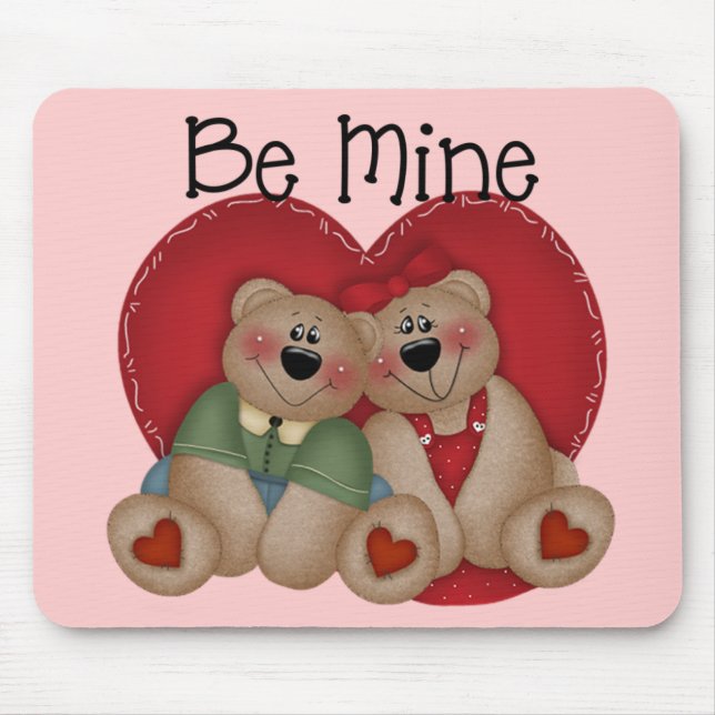 Tapis De Souris Soyez le mien Couple Mousepad (Devant)