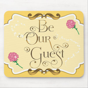 Tapis De Souris SOYEZ NOTRE CLIENT Yellow Gold Rose Roses Presse