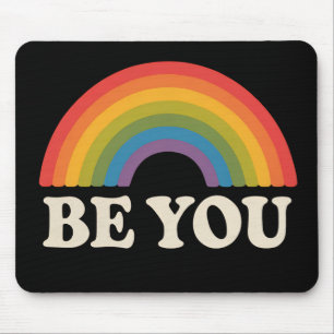 Tapis De Souris Soyez Vous Fierté Gay Lesbienne LGBTQ Allié Arc-en