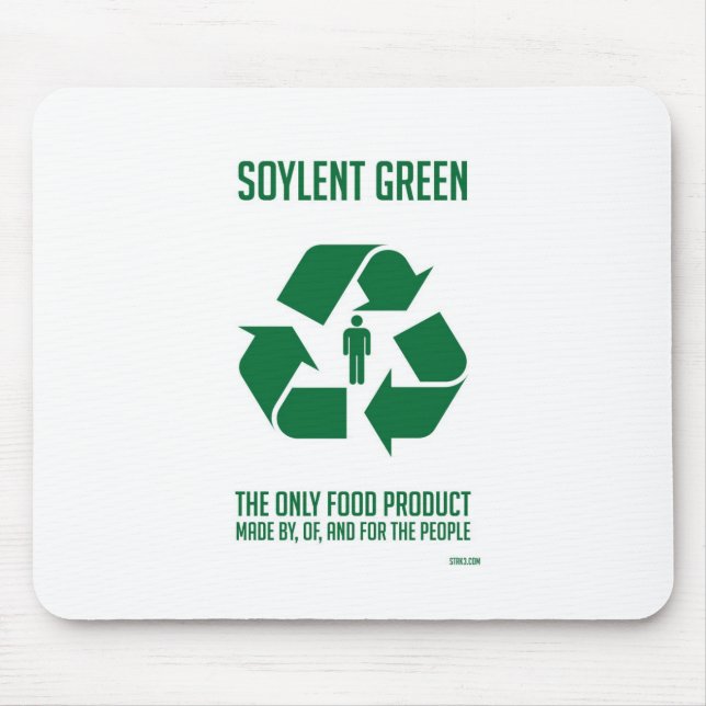 Tapis De Souris Soylent Mousepad vert (Devant)