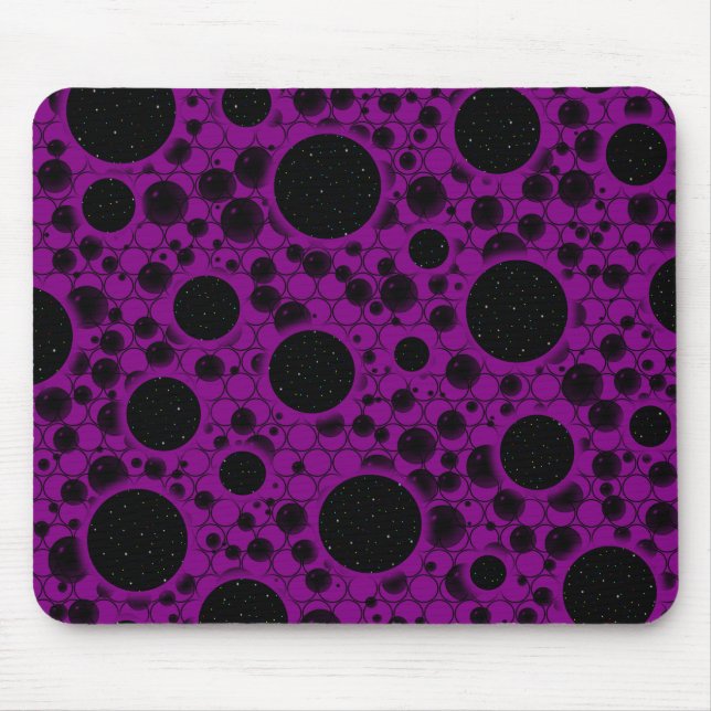 Tapis De Souris Space Bubble Spots - Violet (Devant)