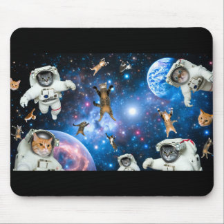 Tapis De Souris Space Cats Stars Planètes Astronauts Souris Pad